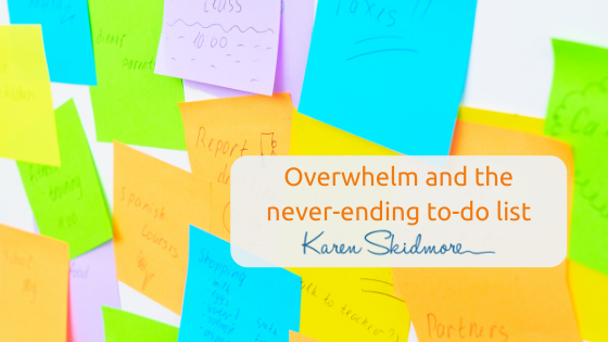 Overwhelm and the never-ending to-do list