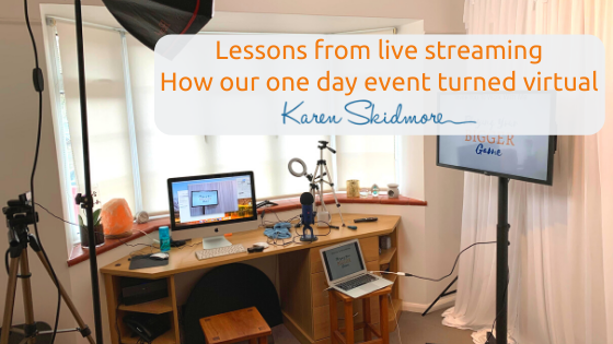 Lessons from live streaming – how our one day event turned virtual 