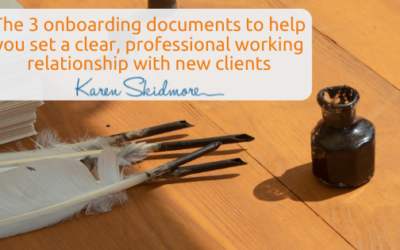 The 3 onboarding documents to help you set a clear, professional working relationship with new clients